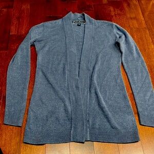 Karen Scott periwinkle open front sweater small
